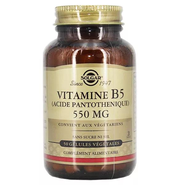 Solgar Vitamina B5 -Acido Pantotenico- 550mg 50 Capsule Vegetali ...