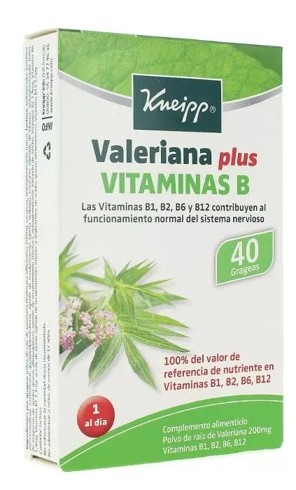 Kneipp Valerian Plus Vitaminas B 40 Comprimidos