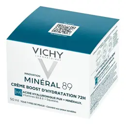 Vichy Minéral 89 Crème Boost d'Hydratation 72h 50ml