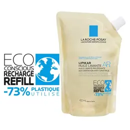 La Roche Posay Lipikar Huile Lavante AP+ Relipidante 400ml + Éco-Recharge 400ml