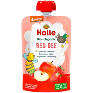 Holle Smoothie RED BEE Manzana y Fresa +8m 100 gr