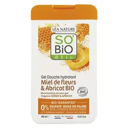 So'Bio Étic Douche Gel Hydratant Miel de Fleurs et Abricot Bio 450ml