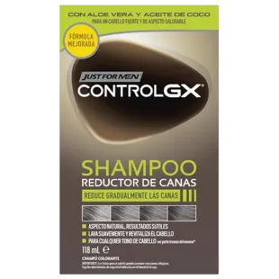 GX Control Gray Hair Reducing Shampoo Just For Men 118 ml