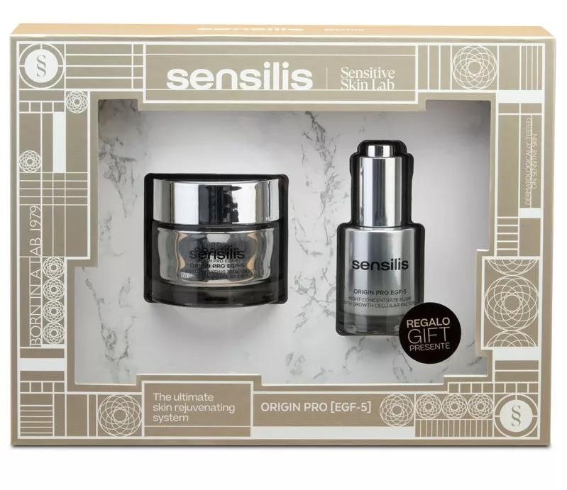 Sensilis Pack Origin Pro EGF-5 Crema Antiedad Global 50 ml + Elixir 20 ml