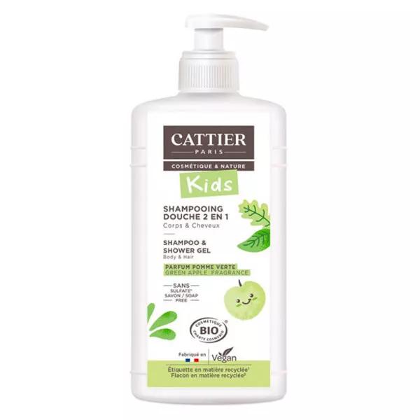 Cattier Kids Champú Ducha 2 en 1 Manzana Verde Bio 500ml