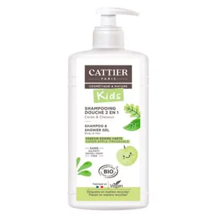 Cattier Kids Shampoo Doccia 2 in 1 Mela Verde Bio 500ml