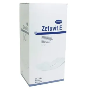 Hartmann Zetuvit-E Cerotto Assorbente Americano Sterile Con Lato Idrofobo 10 x 20cm 25 unità