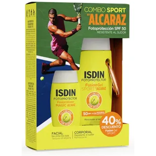 Isdin by Alcaraz Fusion Water Magic SPF50 50 ml + Fusion Gel Sport 100 ml