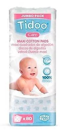 Tidoo Maxi Square Cotton Baby Gaze 80 Einheiten