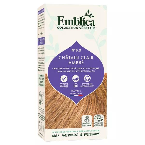 Emblica Coloración Vegetal N°5.3 Castaño Claro Ámbar Bio 100g