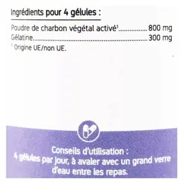 Nat & Form Écoresponsable Charbon Végétal 200 gélules