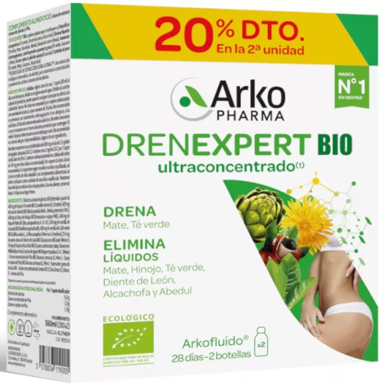 Arkopharma Drenexpert Actifs Végétaux Bio 2x280ml