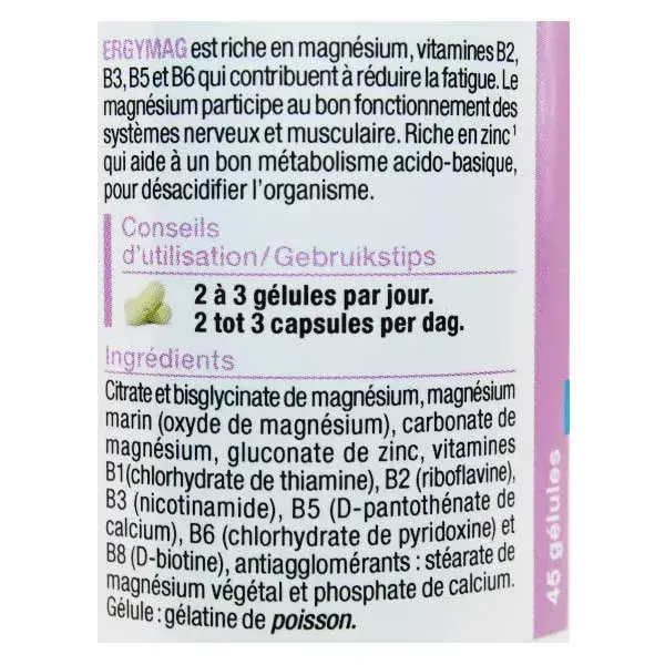 Nutergia Ergymag Supplement Capsules x 45