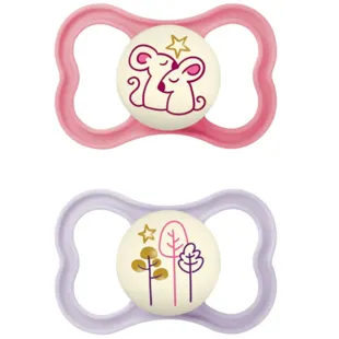 Mam Sucette Bébé Air Nuit 16+ Silicone 2 unités Neutre