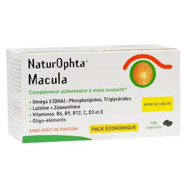 NaturOphta Macula offer special 3 months 180 capsules