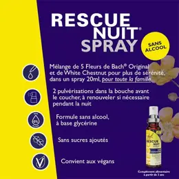 RESCUE NUIT® Spray sans alcool  - 20 ml