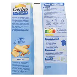 Gerblé Sans Sucres Ajoutés Financiers aux Amandes 175g