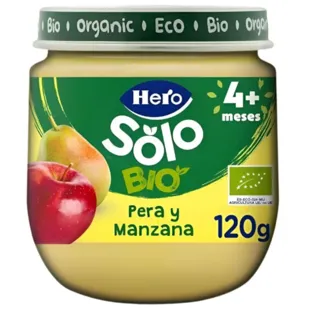 Hero Solo Pote de Pêra e Maçã 120 gr
