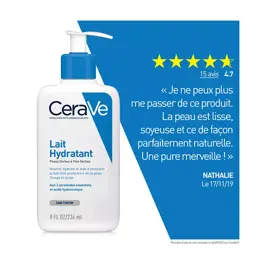 CeraVe Soins Lait Hydratant Visage Corps 236ml