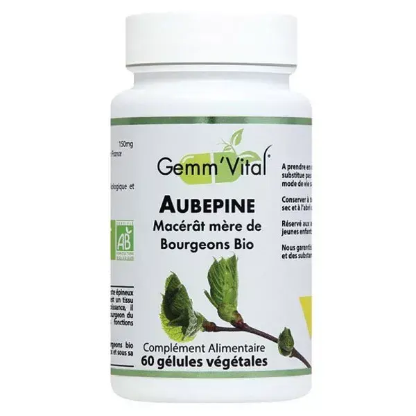 Vit'all+ Gemm'Vital Aubépine Bio 60 gélules végétales