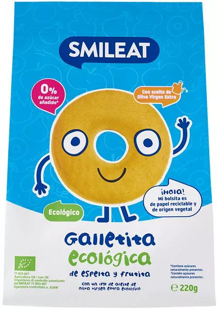 Smileat Galletas Infantiles de Espelta con Manzana Ecológica 220 gr