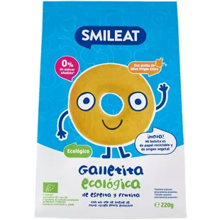 Smileat ECO Spelt- en Fruitkoekjes +10m 220 gr