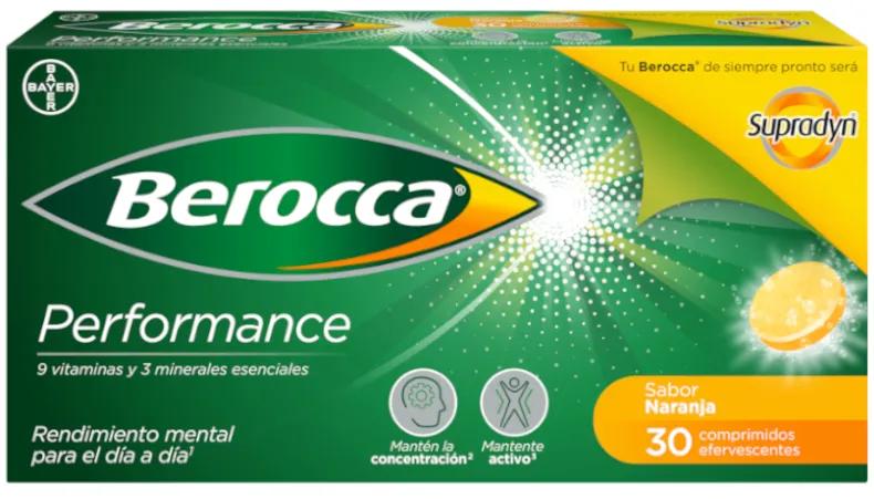 Berocca Performance Bayer Sinaasappelsmaak 30 Bruistabletten