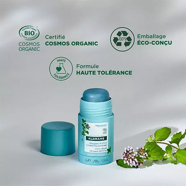 Klorane Aquatic Mint Purifying Mask in Organic Stick 25g