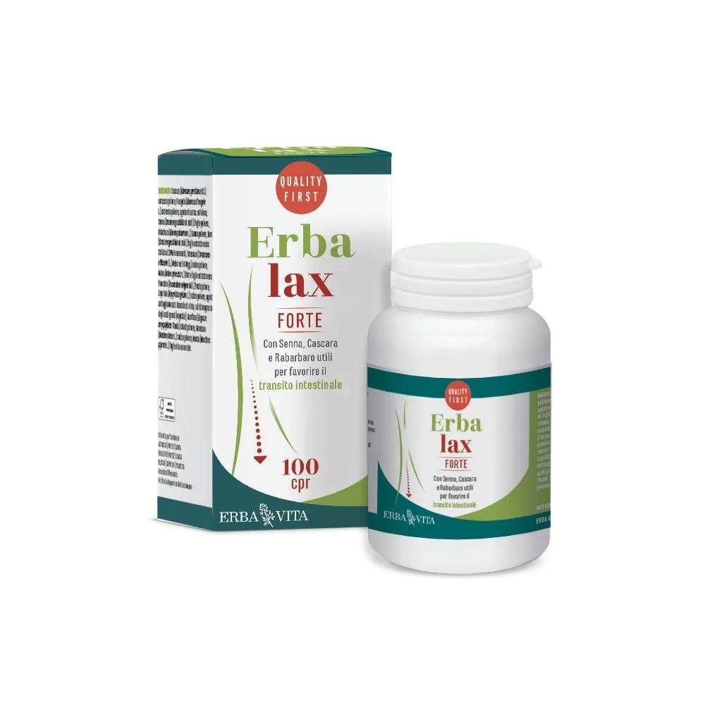 Erba Vita Erbalax Forte Integratore Intestinale 100 Compresse