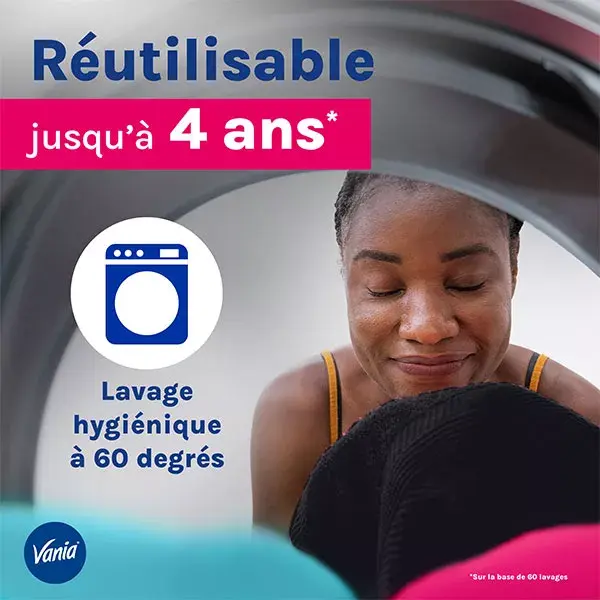 VANIA Culotte de Règles Flux Abondant Taille XL/XXL