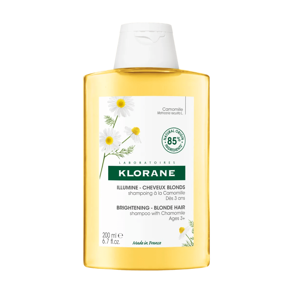 Klorane Shampoo Alla Camomilla Riflessante Capelli Biondi 200 ml