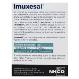 NHCO Imuxesal 30 gélules