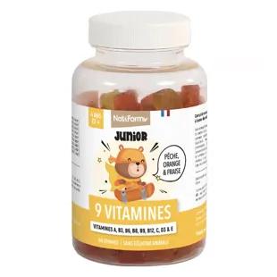 Nat & Form Junior 9 Vitamine Integratore Alimentare 60 orsetti