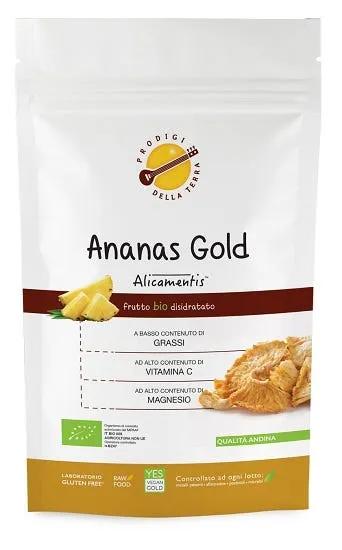 Sitar Ananas Gold Alicamentis Frutto Bio Disidratato 100 g