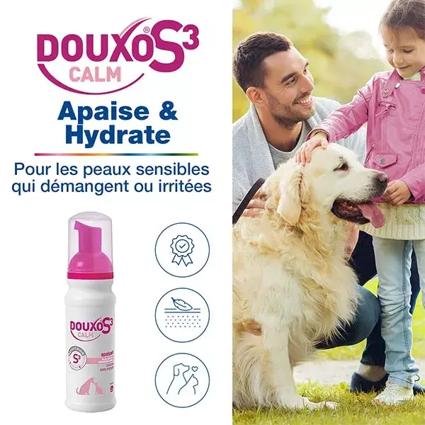 DOUXO S3 CALM Mousse soothing care for itching dogs and cats 150ml