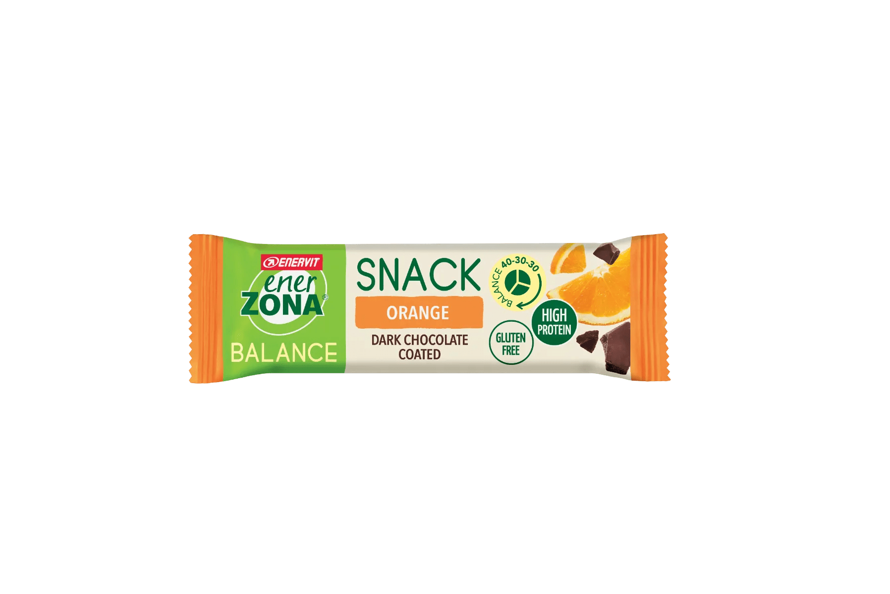 Enerzona Snack 40-30-30 Barretta Arancia e Cioccolato Fondente 33 g