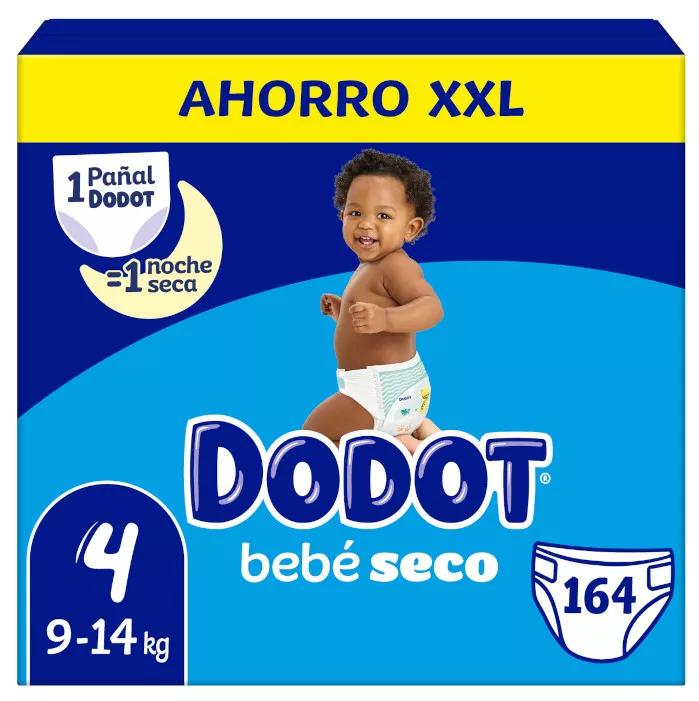 Imagen de Dodot Pañales Bebé Seco T4 (9-14 Kg) 164 uds
