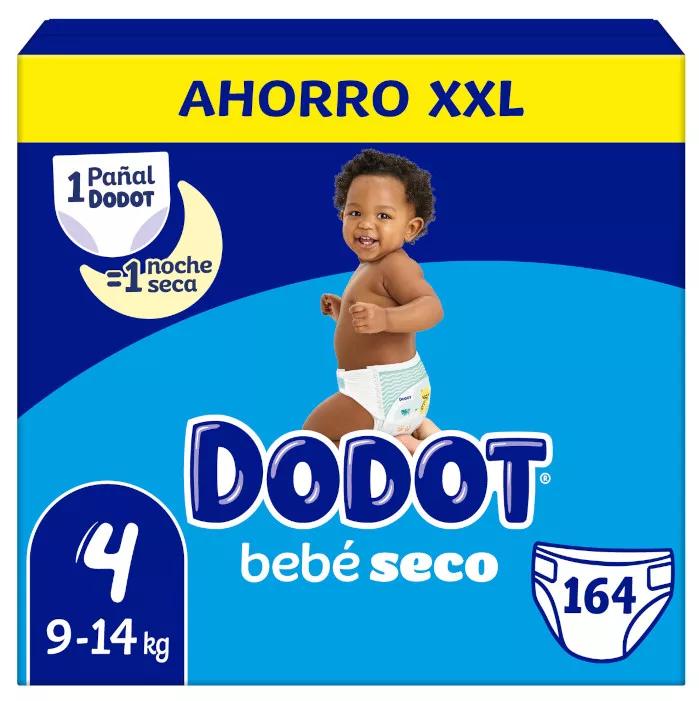 Dodot Fraldas Bebé Seco T4 (9-14 Kg) 164 uds