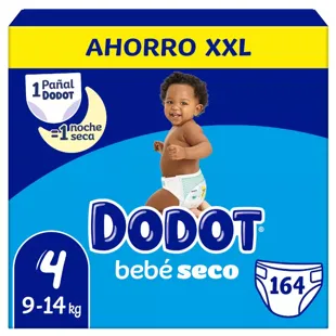 Dodot Baby Dry Diapers Box XXL T4 (9-14 kg) 164 units