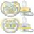 Avent Ultra Air Nocturnal Fopspenen +18m Geel 2 stuks