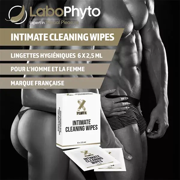 Xpower INTIMATE CLEANING WIPES - lingettes nettyoyantes - 6 lingettes