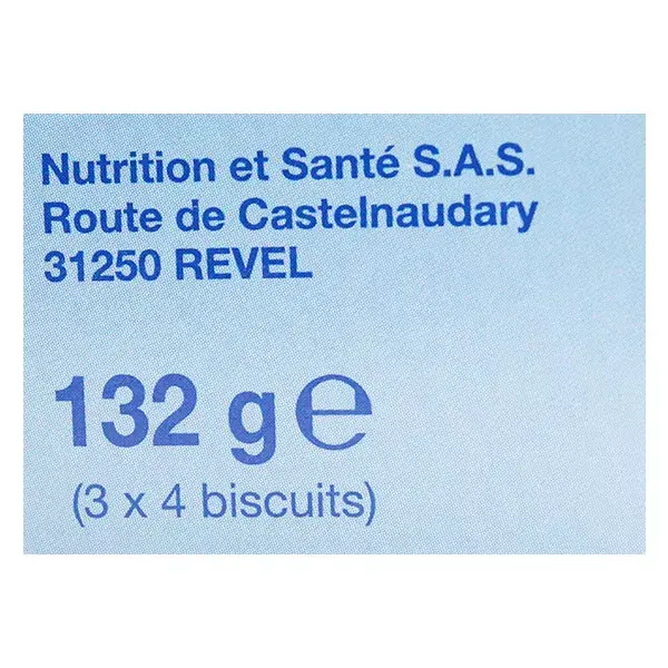 Gerblé Sans Sucres Biscuit Sésame Vanille 132g