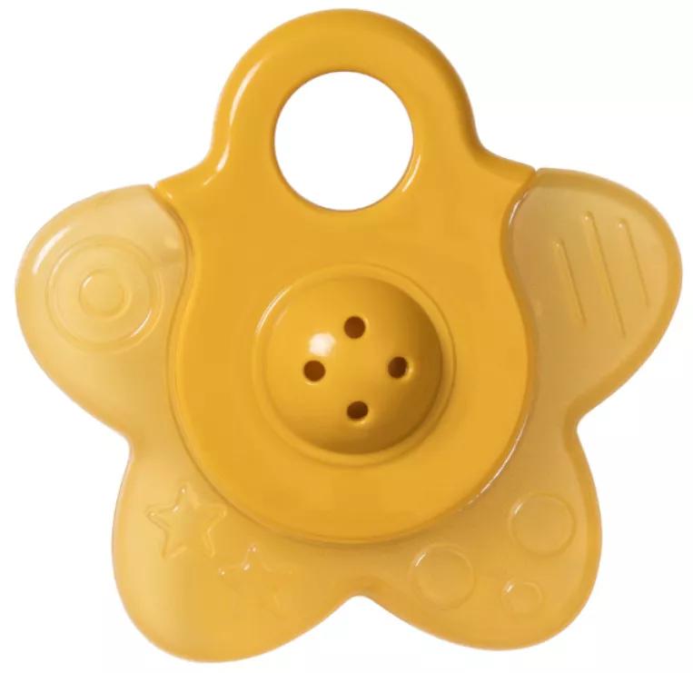 Saro Water Teether with Rattle Mustard