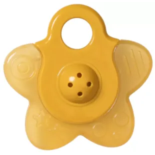 Saro Water Teether with Rattle Mustard
