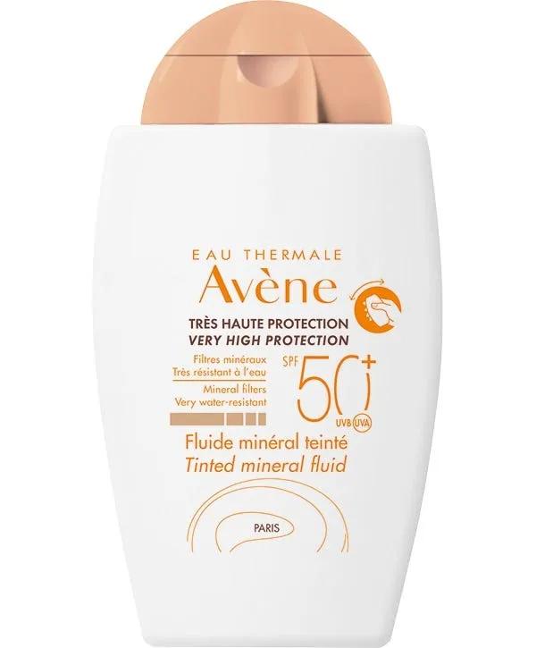 Avène Solare Fluido Minerale Colorato SPF 50+ Protezione Viso e Collo 40 ml