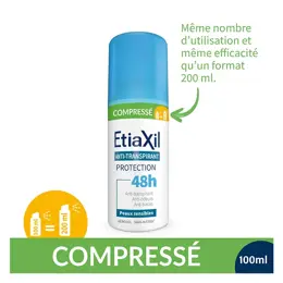 ETIAXIL Anti-transpirant Aisselles COMPRESSÉ Peaux Sensibles 100ml