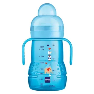 MAM Biberon di transizione Blu +4 mesi 220ml