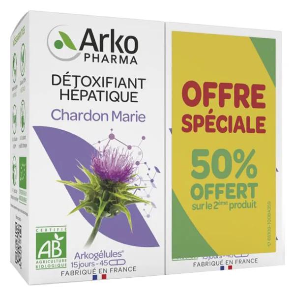 Arkopharma Arkogélules Dépuratif Chardon Marie Bio Lot de 45 x 2 gélules
