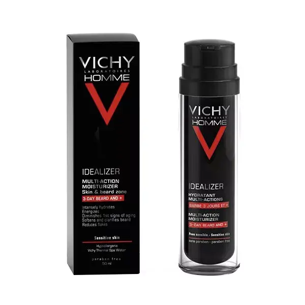 Vichy Homme Idealizador Hidratante Multi-Action Barba 3 Días y + 50 ml