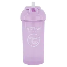 Twistshake Tasse à Paille Violet Pastel +6m 360ml